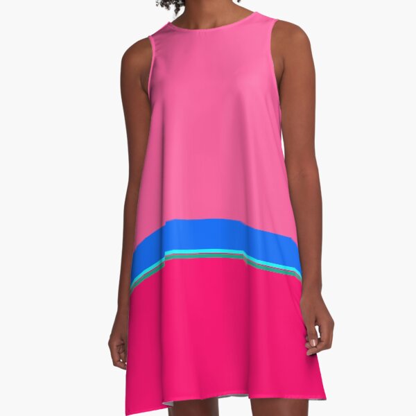 rose and magenta A-Line Dress