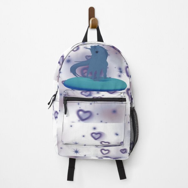 Item preview, Cute blue color unicorn with purple hearts in blue donut designed and sold by Khala.