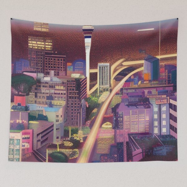 Item preview, Auckland NZ Painting designed and sold by Places On Earth.