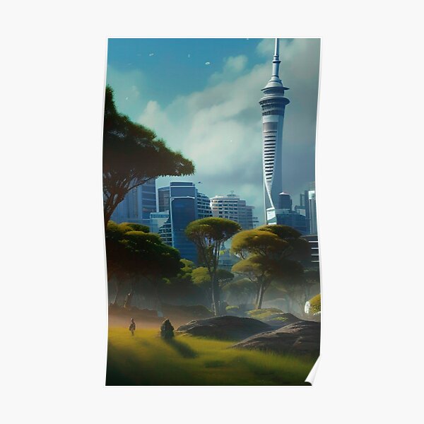 Auckland Neuseeland Malerei Poster