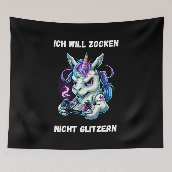 Item preview, Unicorn - I Want To Gamble, Not Glitter designed and sold by PD-Store.