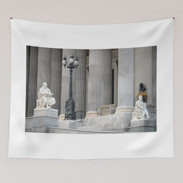 Item preview, Two statues in front of the Austrian parliament in Vienna Austria designed and sold by goceris.