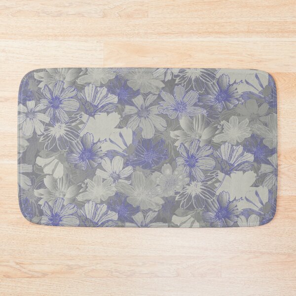 Item preview, Cosmos in Very Peri and Grey tones  designed and sold by artbyruthandco.