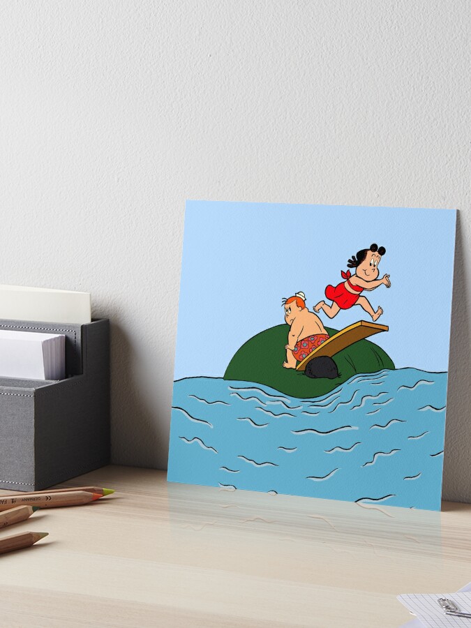 Little Lulu Diving Art Board Print for Sale by TVstars