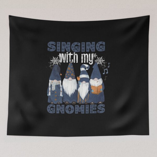 Item preview, Cool Funny Christmas Quote- Singing with my Gnomies designed and sold by laiwole.