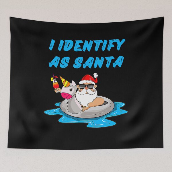 Item preview, I Identify As Santa Funny Christmas designed and sold by RockBeeDesigns.