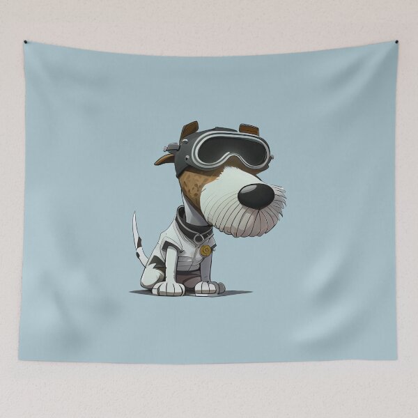 Item preview, Dog wears pilot glasses - a funny illustration for dog lovers designed and sold by KOTOdesign.