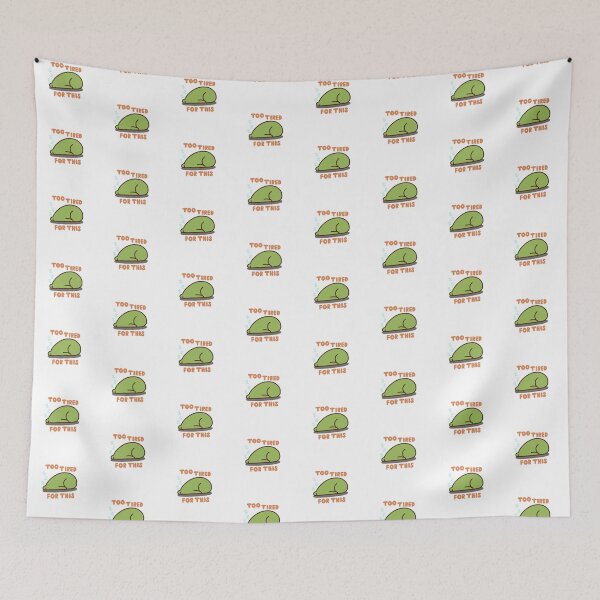 Item preview, Too Tired For This Frog designed and sold by FrogsInTheDale.