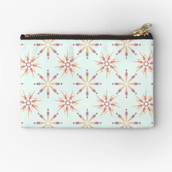 Aqua Artistic Swimming Synchronized Swimming. Artistic swimmers in a synchro team. Synchronized swimmer Zipper Pouch