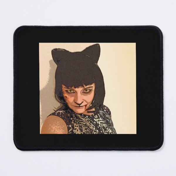 Item preview, Blood Thirsty Halloween Cat Lady Portrait designed and sold by Katjushka.