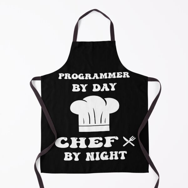 Item preview, programmer by day and chef by night funny and cool saying designed and sold by Ach B.