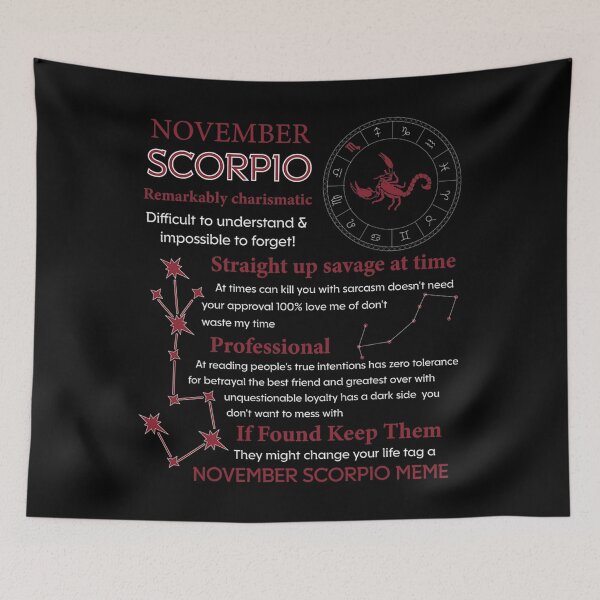 Item preview, November Scorpio Remarkably Charismatic Difficult Understand designed and sold by meagankshlerin7.