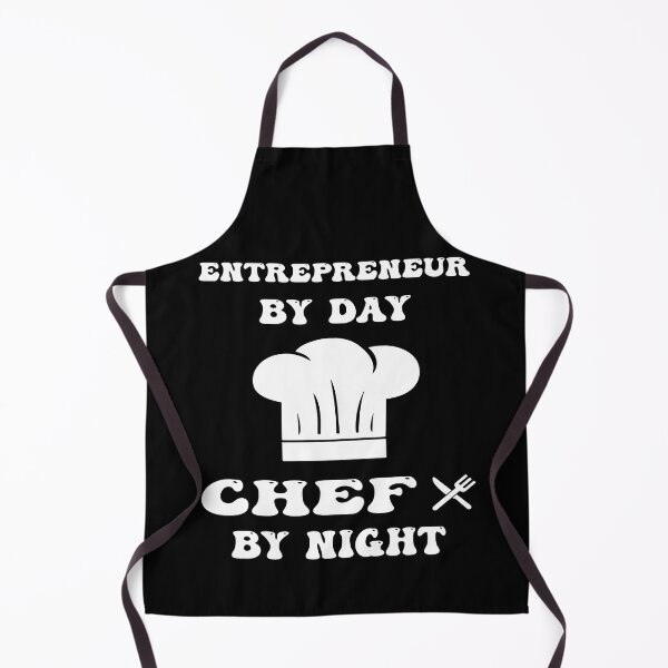 Aperçu de l'œuvre entrepreneur le jour et chef la nuit énonciation drôle et cool créée et vendue par Ach B.