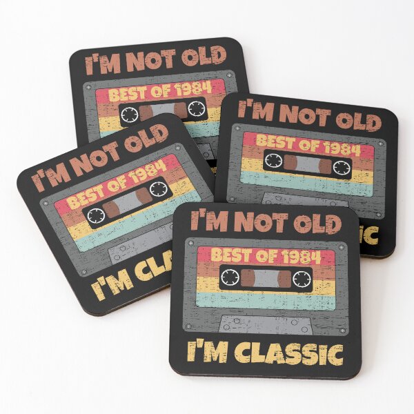 Item preview, I'M NOT OLD I'M CLASSIC BEST OF 1984 RETRO VINTAGE FUNNY DISTRESSED CASSETTE BIRTHDAY GIFT designed and sold by Kipcio.