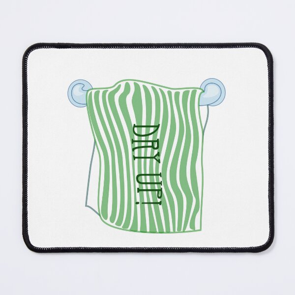 Item preview, Cartoon funny bathroom towels Sticker | Dry Up designed and sold by Dikshant Goyal.