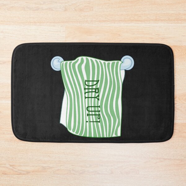 Item preview, Cartoon funny bathroom towels Sticker | Dry Up designed and sold by Dikshant Goyal.