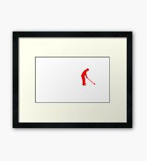 EVOLUTION golf sports golfer Framed Print