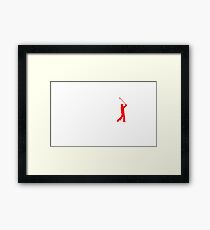 EVOLUTION golf sports golfer caddi Framed Print