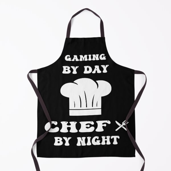 Item preview, gaming by day and chef by night funny and cool saying designed and sold by Ach B.