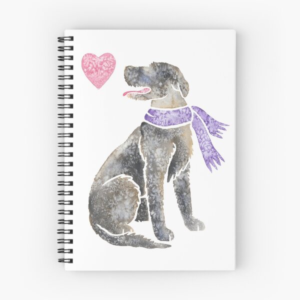 Aperçu de l'œuvre Wolfhound irlandais aquarelle créée et vendue par animalartbyjess.