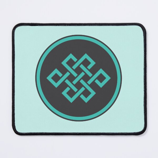 Item preview, Tibetan Knot in Aqua designed and sold by Radial Designs.