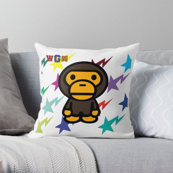 Bape Logo Throw Pillow