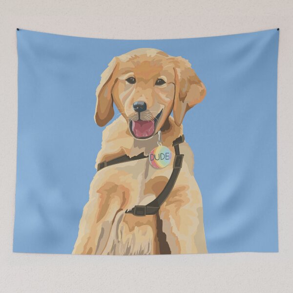 Item preview, Dude the Golden Dog designed and sold by Danielle Seay.