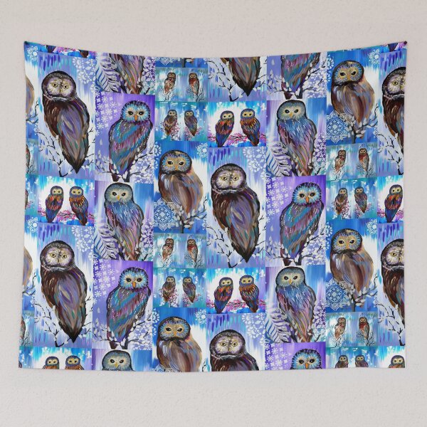 Item preview, Owl collage designed and sold by CateJacobs.