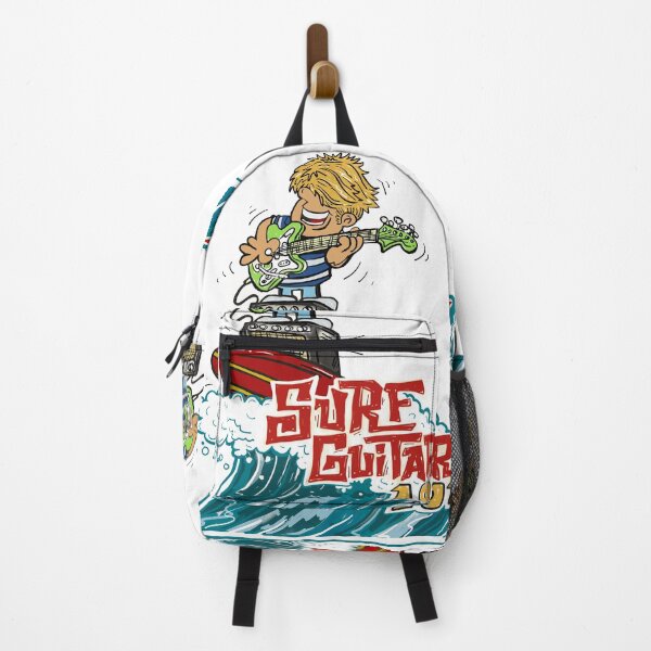 Item preview, Surf Guitar 101 New Cartoon Version Big Wave Surfing Guitar player after Griffin Tribute designed and sold by Kludoman.
