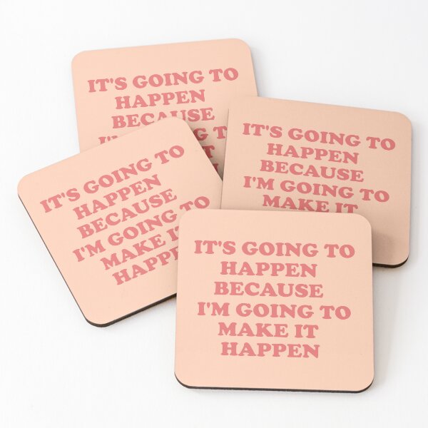 Item preview, Motivational quote it's going to happen because i'm going to make it happen pink designed and sold by ArlacV.