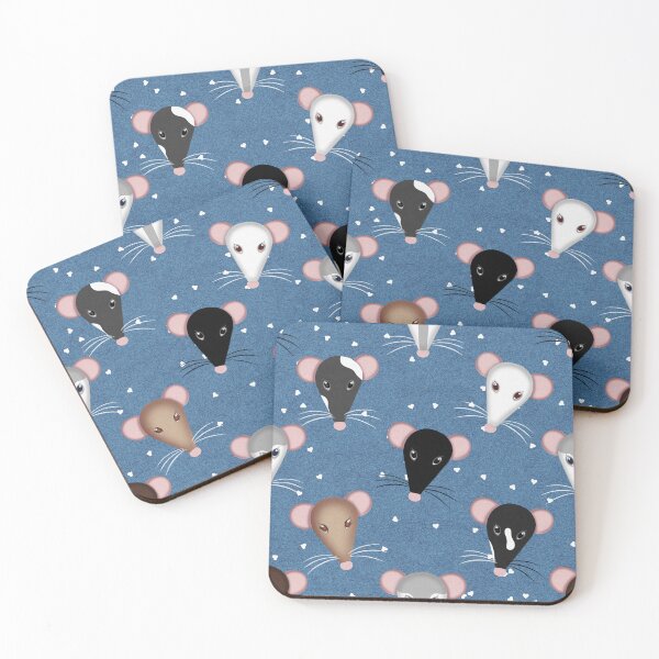 Item preview, Cute mice blue designed and sold by Milamara.