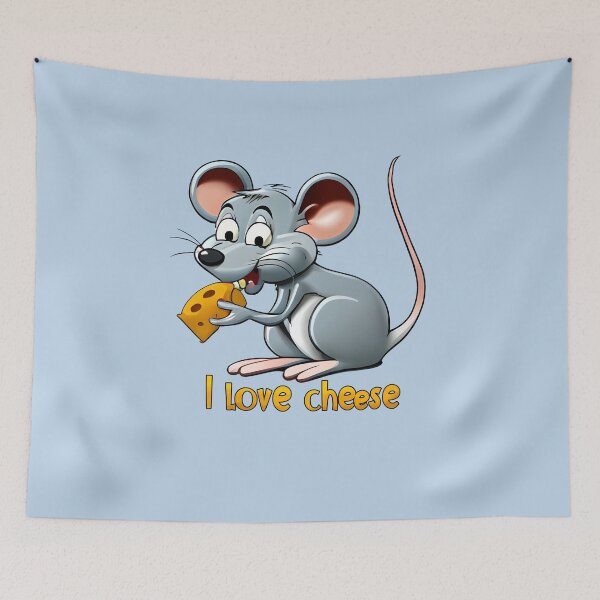 Item preview, Mouse eating Cheese, I love cheese designed and sold by KOTOdesign.
