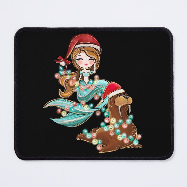 Item preview, Mermaid's Christmas Mermaid And Walrus Christmas Lights designed and sold by RockBeeDesigns.