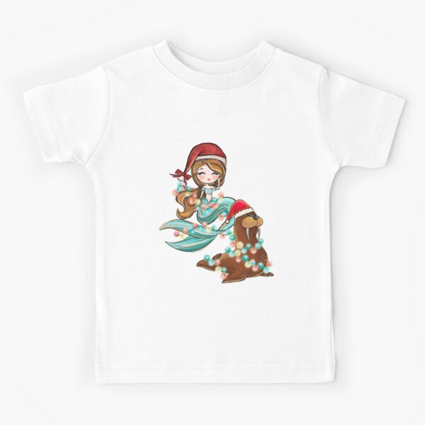 Artikel-Vorschau von Meerjungfrauen-Weihnachten Meerjungfrau und Walross Weihnachtsbeleuchtung, designt und verkauft von RockBeeDesigns.