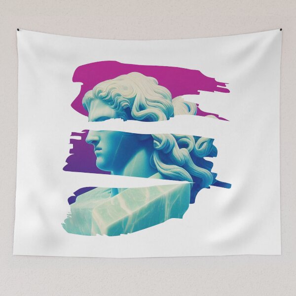 Item preview, Greek statue colorful designed and sold by Mirksaz-designs.