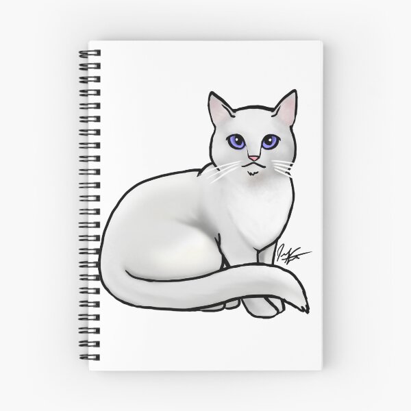 Item preview, Cat - British Shorthair White Cat designed and sold by Jennifer Stolzer.