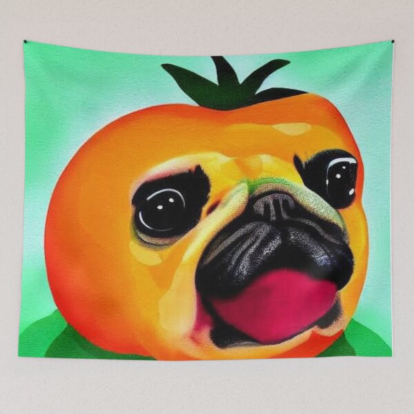 Item preview, Cute Little Pug Fruit designed and sold by DreamScheme.