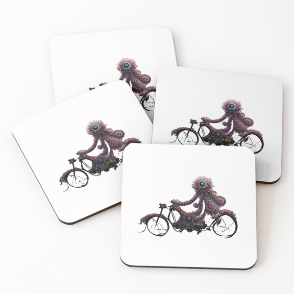 Item preview, Octopus Riding Bicycle Octopus designed and sold by bhsysfshop.
