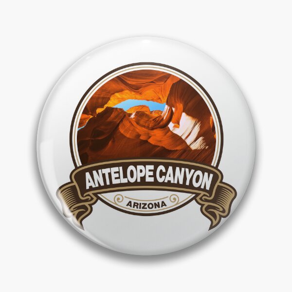Item preview, Antelope Canyon Arizona Travel Badge designed and sold by KrisSidDesigns.