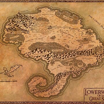 Artwork thumbnail, Map Of Lowerworld by Paul Cavilla