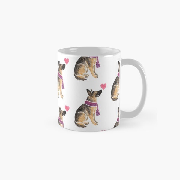 Watercolour German Shepherd Classic Mug
