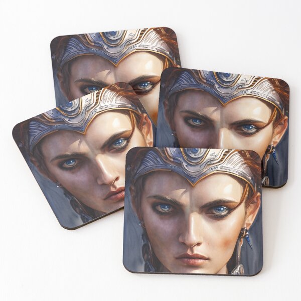 Item preview, Portrait of a Warrior Princess. designed and sold by Alt-Art-Digital.