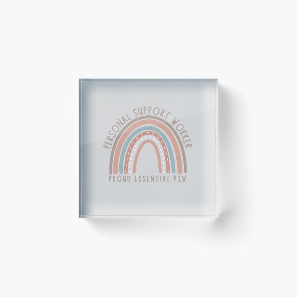 Item preview,  Personal Support Worker - Rainbow (Beige Text) designed and sold by TaraGbear.