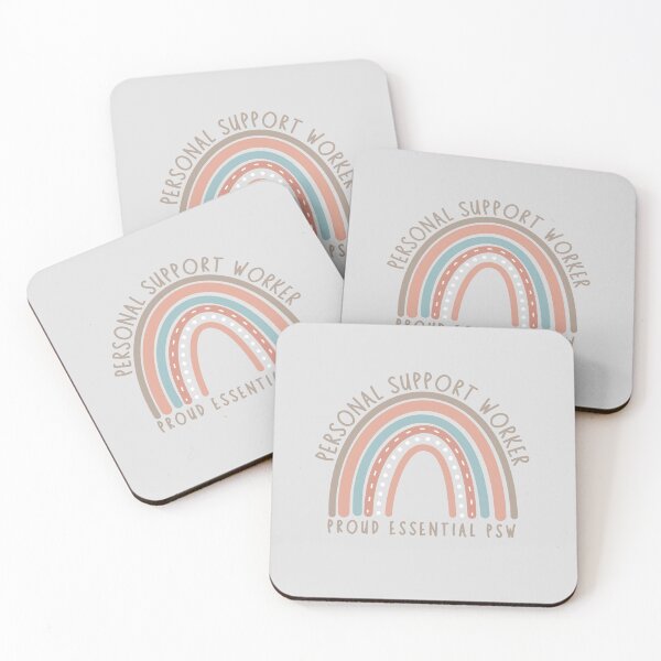 Item preview,  Personal Support Worker - Rainbow (Beige Text) designed and sold by TaraGbear.