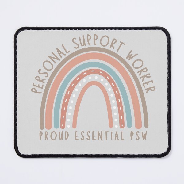 Item preview,  Personal Support Worker - Rainbow (Beige Text) designed and sold by TaraGbear.