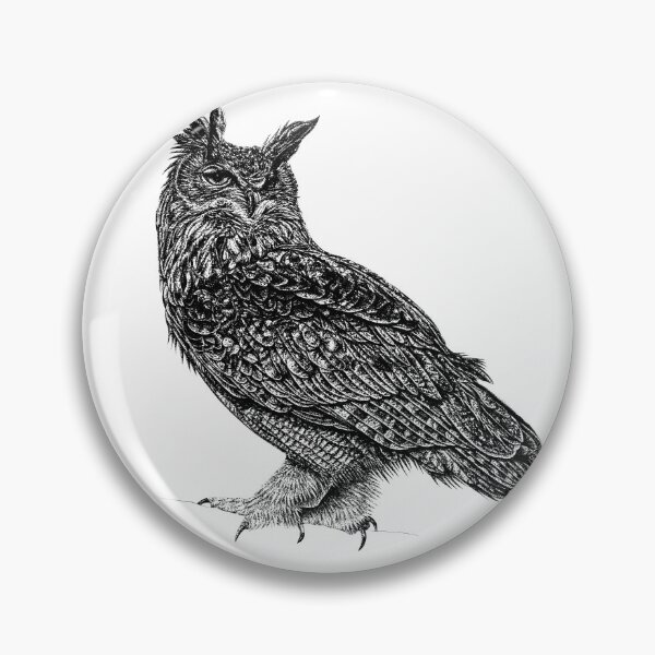 Item preview, Eurasian eagle owl designed and sold by LorenDowding.