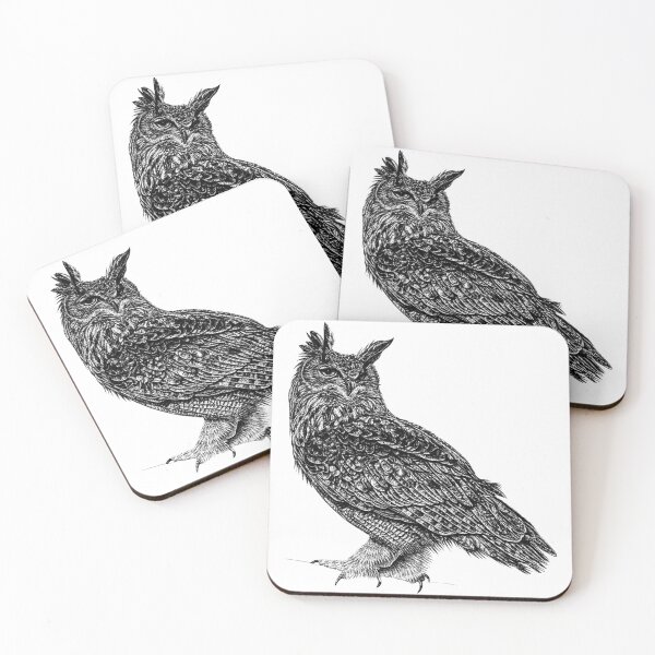 Item preview, Eurasian eagle owl designed and sold by LorenDowding.