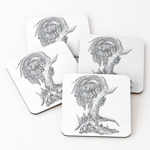 Item preview, Black, white, gray monster gargoyle  designed and sold by aliceEkeyes.