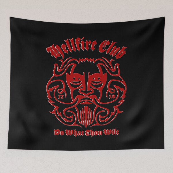 Item preview, HELLFIRE CLUB. 1718. DO WHAT THOU WILT. RED/WHITE. designed and sold by 5hertz.