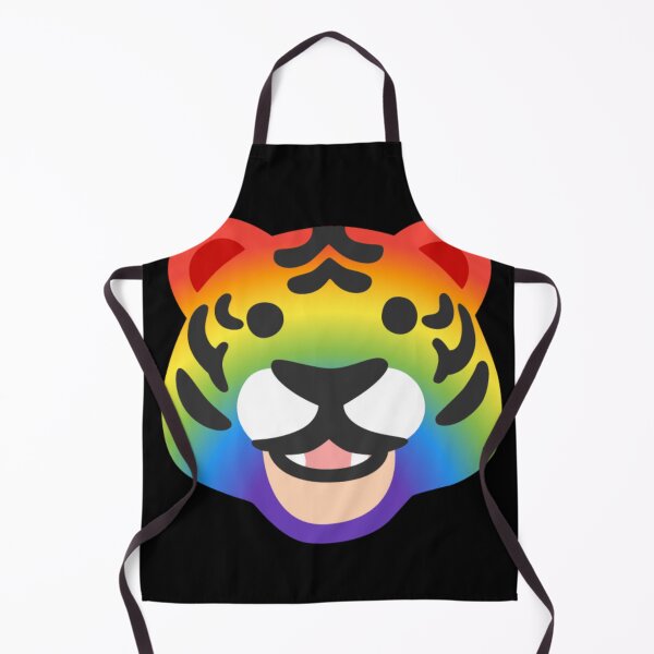 Item preview, Rainbow Tiger Android Emoji Sticker Design designed and sold by KaomojiKitchen.
